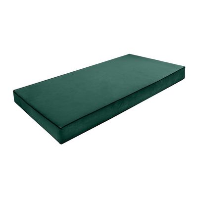 Cover ONLY Twin-XL Contrast Pipe Velvet Indoor Daybed Mattress 80"x39"x6"-AD317