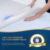 100% Waterproof Queen Mattress Protector Breathable Cooling 3D Air Fabric Mattress Cover Smooth Soft Hypoallergenic Noiseless Bed Cover Machine Washable Vinyl Free, 8-21'' Deep Pocket view 2