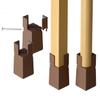 Sephyroth Adjustable Bed Risers Furniture Risers 4Pack with Screw Clamp Table Desk Chair Risers Bed Risers 2Inch Fit Furniture's Square/Round Leg Diameter from 0.8''1.6''(2Inch Brown) view 1