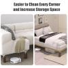Sephyroth Adjustable Bed Risers Furniture Risers 4Pack with Screw Clamp Table Desk Chair Risers Bed Risers 2Inch Fit Furniture's Square/Round Leg Diameter from 0.8''1.6''(2Inch Brown) view 4