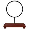 ZCBYBT Buddha Offering Table Statue Display Table with Light Ring and Luminous Base Solid Wood Buddha Decorative Household Accessories view 1
