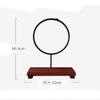 ZCBYBT Buddha Offering Table Statue Display Table with Light Ring and Luminous Base Solid Wood Buddha Decorative Household Accessories view 2