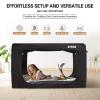 RIYDH Bed Tent Twin Bed Canopy Tents for Adult - Portable Dream Tent Indoor Sleeping Tents 70% Blackout with 3 Doors Breathable Private Space Tents view 4