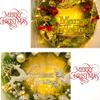 MESURG 16" Prelit Christmas Wreath Decor for Front Door,Christmas Wreath with Lights Winter Wreath,Outdoor Lighted Christmas Wreaths,Artificial Christmas Decoration Door Hangings Wreath view 3
