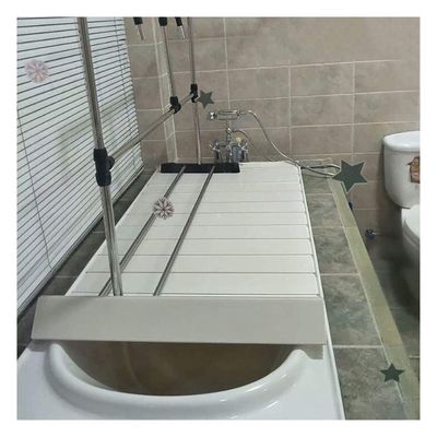 Bathtub Trays Multifunctional Folding Bathtub Cover, Bath Tray Shelves for Home Bathrooms, PVC Dustproof and Waterproof Insulation Board, No Punching (Size : 70x89x1.1cm)
