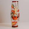 A Cheerful Giver Fall Gnome Crackle Glass Vase - Christmas Holiday Flower Vase - Seasonal Home Table Top Dcor view 3