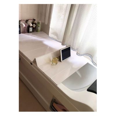 Bathtub Trays Dustproof and Waterproof PVC Bathtub Cover, Folding Bathtub Tray Shelf, Bath Insulation Board, Easy to Clean (Size : 70x89x1.1cm)