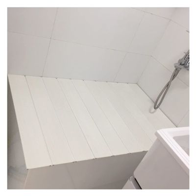 Bathtub Trays Foldable Bathtub Cover, Dustproof Waterproof Bathtub Insulation Board, Thickened Durable Bathtub Tray Shelf, for Family Bathrooms (Size : 80x59x1.1cm)