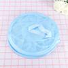Zerodeko Stuffed Animals Stuffed Animal Storage Mesh Hanging Storage Space Saver Bags Organizer Foldable Organizer 3 Compartments Net Basket for Kids Room Bathroom Blue Plush view 4
