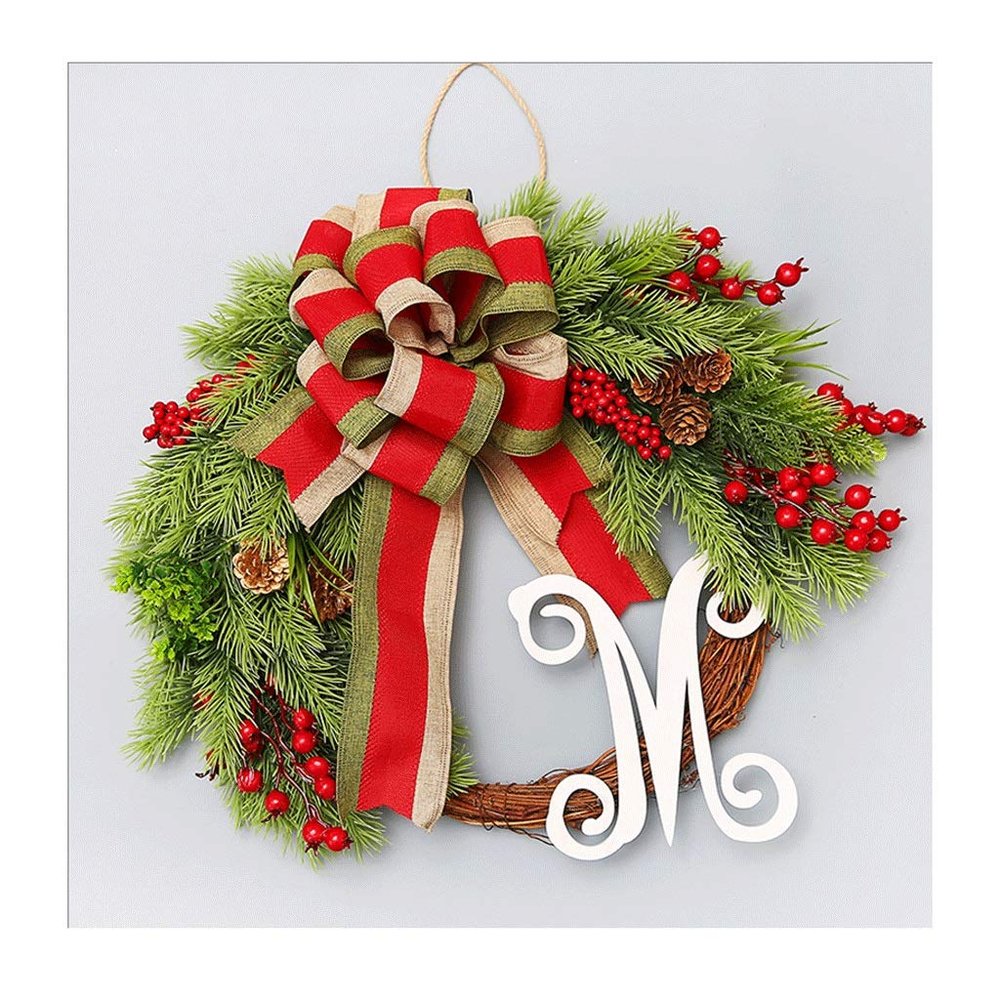 Christmas Wreath for Front Door Christmas Wreath Berry Wreath Handmade Floral Front Door Rustic Wreath Christmas Decorations 40cm/15.7IN Wreath Decorations