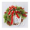 Christmas Wreath for Front Door Christmas Wreath Berry Wreath Handmade Floral Front Door Rustic Wreath Christmas Decorations 40cm/15.7IN Wreath Decorations view 1