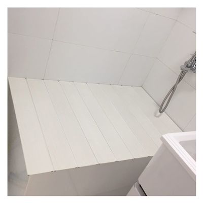 Bathtub Trays Foldable Bathtub Cover, Dustproof Waterproof Bathtub Insulation Board, Thickened Durable Bathtub Tray Shelf, for Family Bathrooms (Size : 70x89x1.1cm)