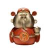 ZCBYBT Mini God of Wealth All Copper Decorations Home Accessories Copper Crafts Living Room Desktop Decorations, 7.5Cm view 3