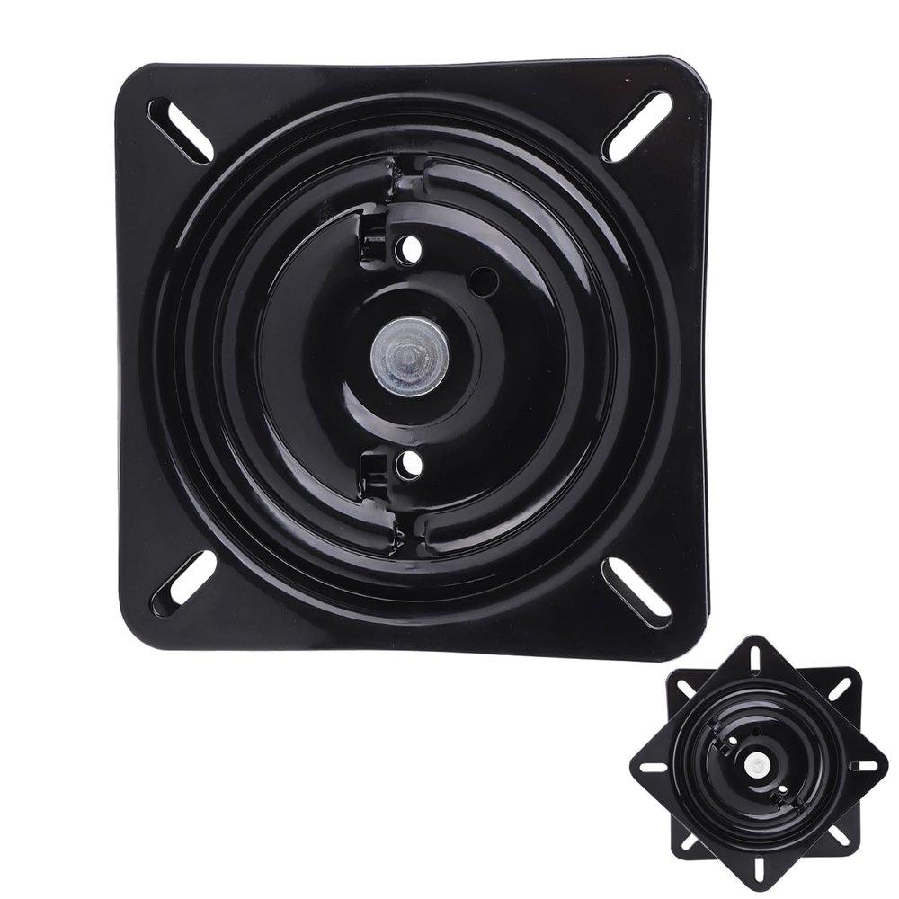 7in Chair Turntable Base Square Rotating Swivel Plate 180 Degree Automatic Rebound Dual Bearings Run for Furniture Chairs,Bar Chairs,Office Chairs,Car Chairs, Display Racks