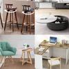 7in Chair Turntable Base Square Rotating Swivel Plate 180 Degree Automatic Rebound Dual Bearings Run for Furniture Chairs,Bar Chairs,Office Chairs,Car Chairs, Display Racks view 4