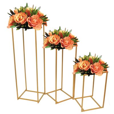 Gdrasuya10 3X Wedding Arch Stand with Bases,Wedding Flower Stand Geometric Frame For Party Decoration