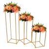Gdrasuya10 3X Wedding Arch Stand with Bases,Wedding Flower Stand Geometric Frame For Party Decoration view 1