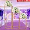 Gdrasuya10 3X Wedding Arch Stand with Bases,Wedding Flower Stand Geometric Frame For Party Decoration view 3