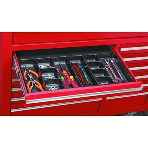 ARC-POWER For Plastic Tool Box Inside Drawer Organizer Divider Rack Kitchen Desk Tool Part Bin