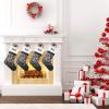 CUXWEOT Personalized Santa Claus Motorcycle Christmas Stocking Customize Name Xmas Socks for Family Holiday Decorations Gift 17.52 x 7.87 Inch view 2