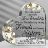 Spiareal Friends Gifts for Women Friendship Graduation Plaque Best Flower Sister Birthday Bestie Thank You Gift for Teacher Mom Female Acrylic Friendship(Kapok Style) view 1