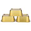 EUSOAR Mini Baking Cups, 5oz 100pcs Gold Aluminum Foil Dessert Cups Ramekins with Lids Cake Pan Tin for Creme Brulee Pudding Pie Cheese, Cupcake Liners for Wedding Christmas Party view 3
