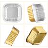 EUSOAR Mini Baking Cups, 5oz 100pcs Gold Aluminum Foil Dessert Cups Ramekins with Lids Cake Pan Tin for Creme Brulee Pudding Pie Cheese, Cupcake Liners for Wedding Christmas Party view 4