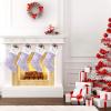 CUXWEOT Personalized Halloween Cat Magic Broom Christmas Stockings Customize with Name for Family Kids Pet Holiday Decorations Gift 17.52 x 7.87 Inch view 2