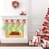 CUXWEOT Personalized Cute Mushroom Christmas Stocking Customize Name Xmas Socks for Family Holiday Decorations Gift 17.52 x 7.87 Inch view 2