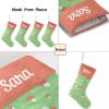CUXWEOT Personalized Cute Mushroom Christmas Stocking Customize Name Xmas Socks for Family Holiday Decorations Gift 17.52 x 7.87 Inch view 4