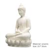 ZCBYBT 35Cm Ceramic Buddha Statue Buddah Decoration for Zen Decor Spiritual Room Decor Meditation view 2