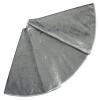 LJFMDLN Christmas Tree Skirt 50 Inch Silver Velvet Tree Skirt Tree Bottom for Merry Christmas Party Tree Ornaments (Size : 50inch) view 1