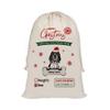 MALIHONG Personalized Christmas Santa Sack Dog English Pointer Custom Name Canvas Large Chirstmas Gift Bags for Xmas Decor Storage Sacks for Presents 12x15 Inch view 1