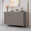 CraftThink Sideboard Cabinet, Modern Dining Room Kitchen Sideboard Cabinet Buffet Server Cabinet with Two Doors for Living Room, Entryway (Grey 39.5" L x 14" W x 37.5" H) view 1