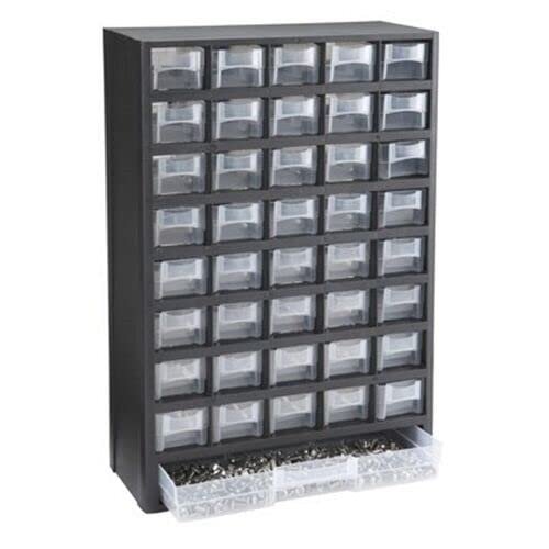 ARC-POWER for Plastic 40 Drawer Mini Small Parts Screw Bin Organizer Cabinet Container Box