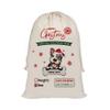 MALIHONG Personalized Christmas Santa Sack Puppy Pit Bull Custom Name Canvas Large Chirstmas Gift Bags for Xmas Decor Storage Sacks for Presents 19.5x27.5 Inch view 1