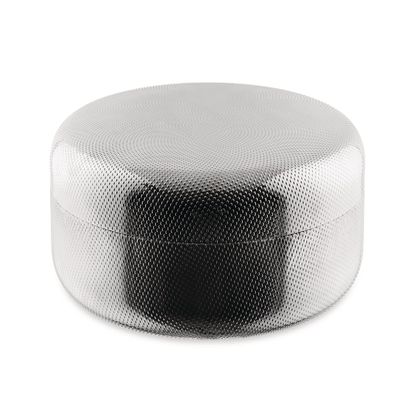 Alessi Extra Ordinary Texture JM01/28 T - Minimal Design Container, Lid in 18/10 Stainless Steel with Decoration, Granulated in Relief, 28 cm