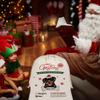 MALIHONG Personalized Christmas Santa Sack Pet Dog Pit Bull Custom Name Canvas Large Chirstmas Gift Bags for Xmas Decor Storage Sacks for Presents 19.5x31.5 Inch view 2