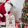 MALIHONG Personalized Christmas Santa Sack Pet Dog Pit Bull Custom Name Canvas Large Chirstmas Gift Bags for Xmas Decor Storage Sacks for Presents 19.5x31.5 Inch view 3