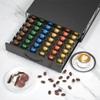 HFHOME Coffee Pod Drawer, 48 Vertuoline Coffee Pods Holder, Pods Storage Drawer Holder for 36 K Cup, Metal Coffee Station for Nespresso Vertuo Capsules for Home Office Counter, Black view 4