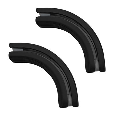 TIPIACE Curtain Track Optional Accessories, 90 Degree Connector Suitable for Heavy-Duty Curtain Rails (Black 90 Degree Connector)