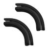 TIPIACE Curtain Track Optional Accessories, 90 Degree Connector Suitable for Heavy-Duty Curtain Rails (Black 90 Degree Connector) view 1