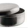 Alessi Extra Ordinary Texture JM01/23 T - Minimal Design Container, Lid in 18/10 Stainless Steel with Decoration, Embossed granulate, 23 cm view 2