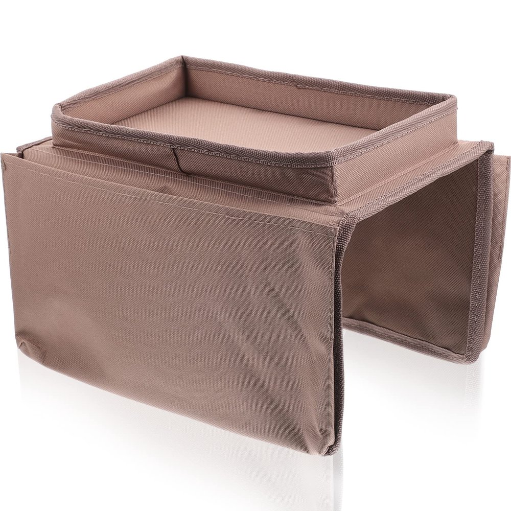 OUNONA Sofa Armrest Storage Couch Pillows Non- Arm Chair Coasters Sofa Armrest Pocket Chair Organizer Holder Storage Couch Phone Stand Non-slip Oxford Cloth