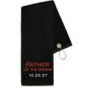 Lifetime Creations Personalized Father of Groom Golf Towel: Embroidered Father of the Groom Gift view 1