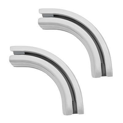 TIPIACE Curtain Track Optional Accessories, 90 Degree Connector Suitable for Heavy-Duty Curtain Rails (Ivory White 90 Degree Connector)