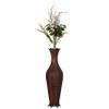 34-Inch Brown Metal Floor Vase: Elegant Centerpiece Home Decor, Dried Flower, Artificial Flower, Living Room Decoration, Bedroom Decoration, Tall Vase, Contemporary Interior Design view 1