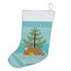 Caroline's Treasures CK4617CS European Shorthair #1 Cat Merry Christmas Christmas Stocking Fireplace Hanging Stockings Christmas Season Party Decor Family Holiday Decorations view 1