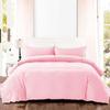 British-Linen Luxury 100% Egyptian Cotton Duvet Cover 3 Piece Set with Zipper Closure - 1 Zipper Duvet Cover and 2 Pillowcase - 400 TC, Breatheable & Warm - Pink Solid, Queen Size. view 2