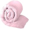 British-Linen Luxury 100% Egyptian Cotton Duvet Cover 3 Piece Set with Zipper Closure - 1 Zipper Duvet Cover and 2 Pillowcase - 400 TC, Breatheable & Warm - Pink Solid, Queen Size. view 3